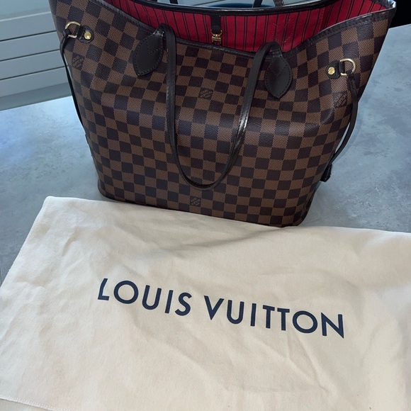 Authentic Louis Vuitton Neverfull MM Damier Ebene Cherry - Picture 11 of 16